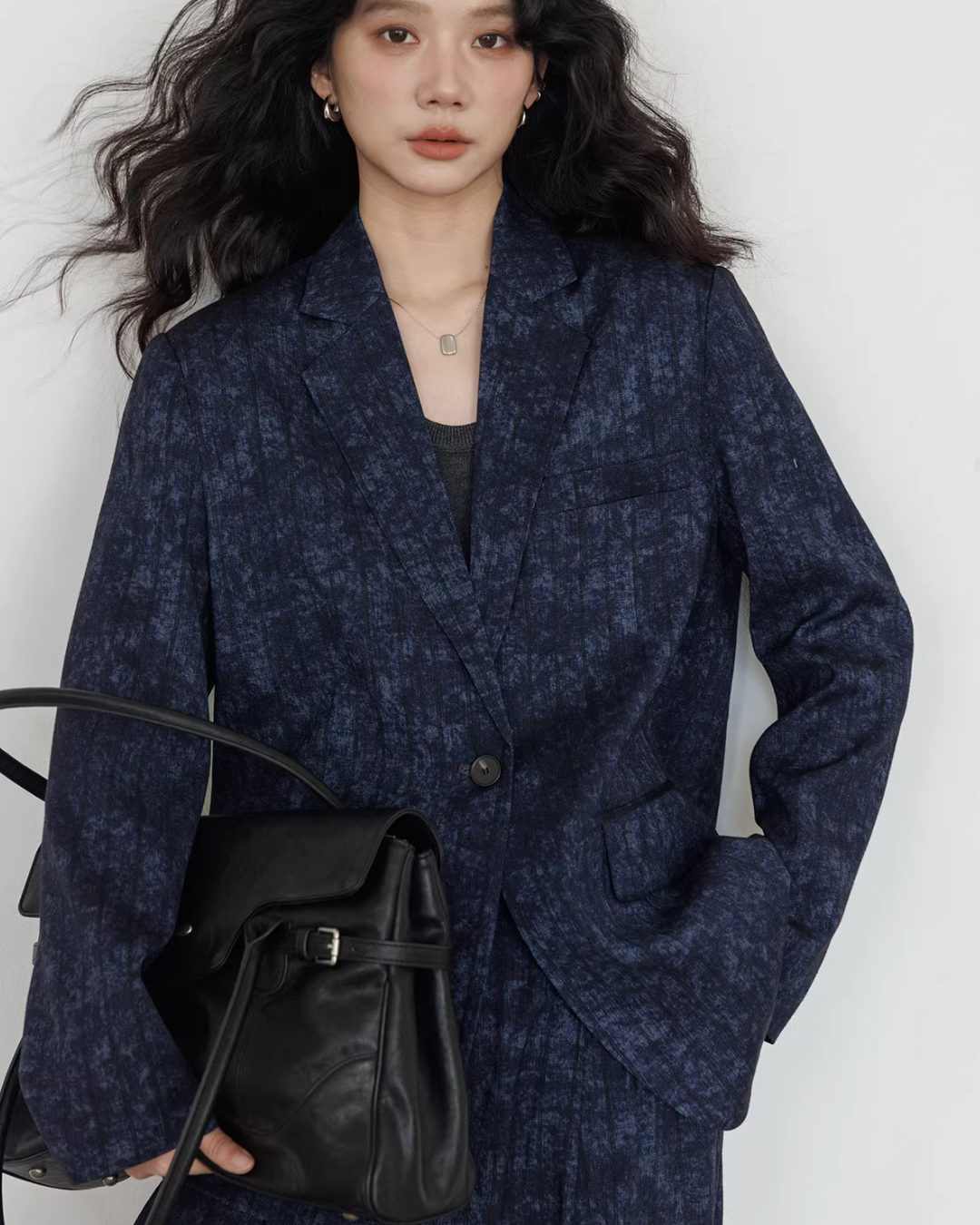 Linen Oversized Casual Jacket/Wide Pants VAS0181