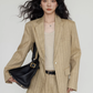 Stripe Design Blazer Jacket / Casual Wide Pants VAS0189