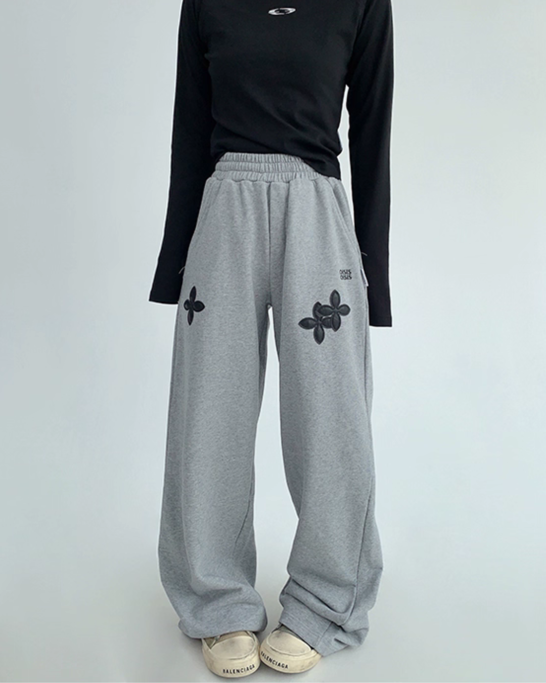 Flower Motif Sweatpants YLS0966