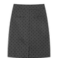 Ribbon Collar Long-Sleeve Blouse / Polka Dot Skirt NEP0002