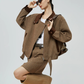 Wool-Like Short Jacket / Mini Skirt FER0379