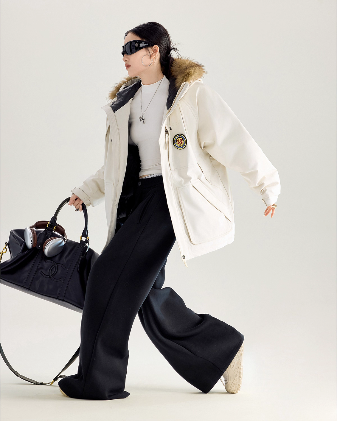 Fur Hood Down Jacket ICM0109