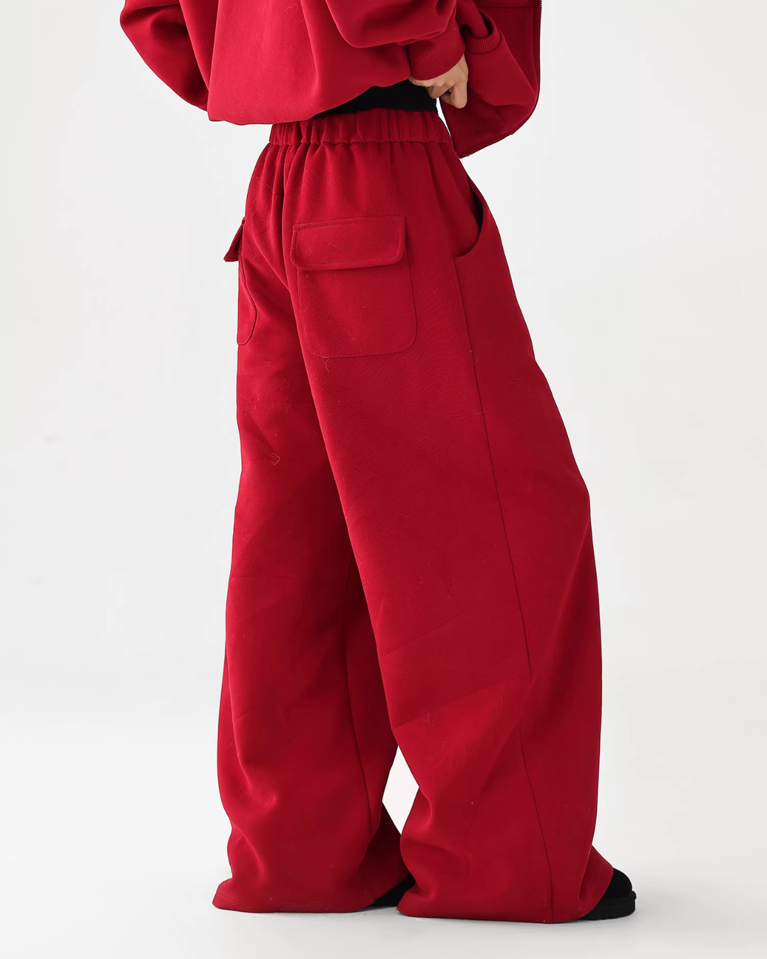 Fur Collar Fleece Hoodie/Casual Pants ACS0349