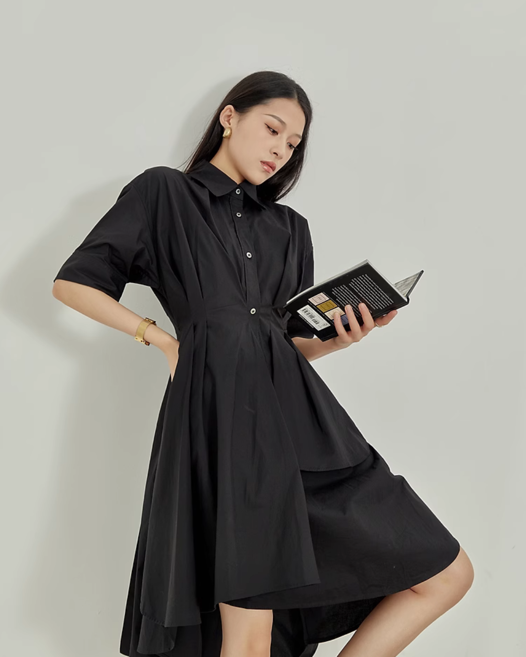 Shirt Flare Dress LLA0128