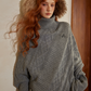 Cable Knit Poncho ASG0055