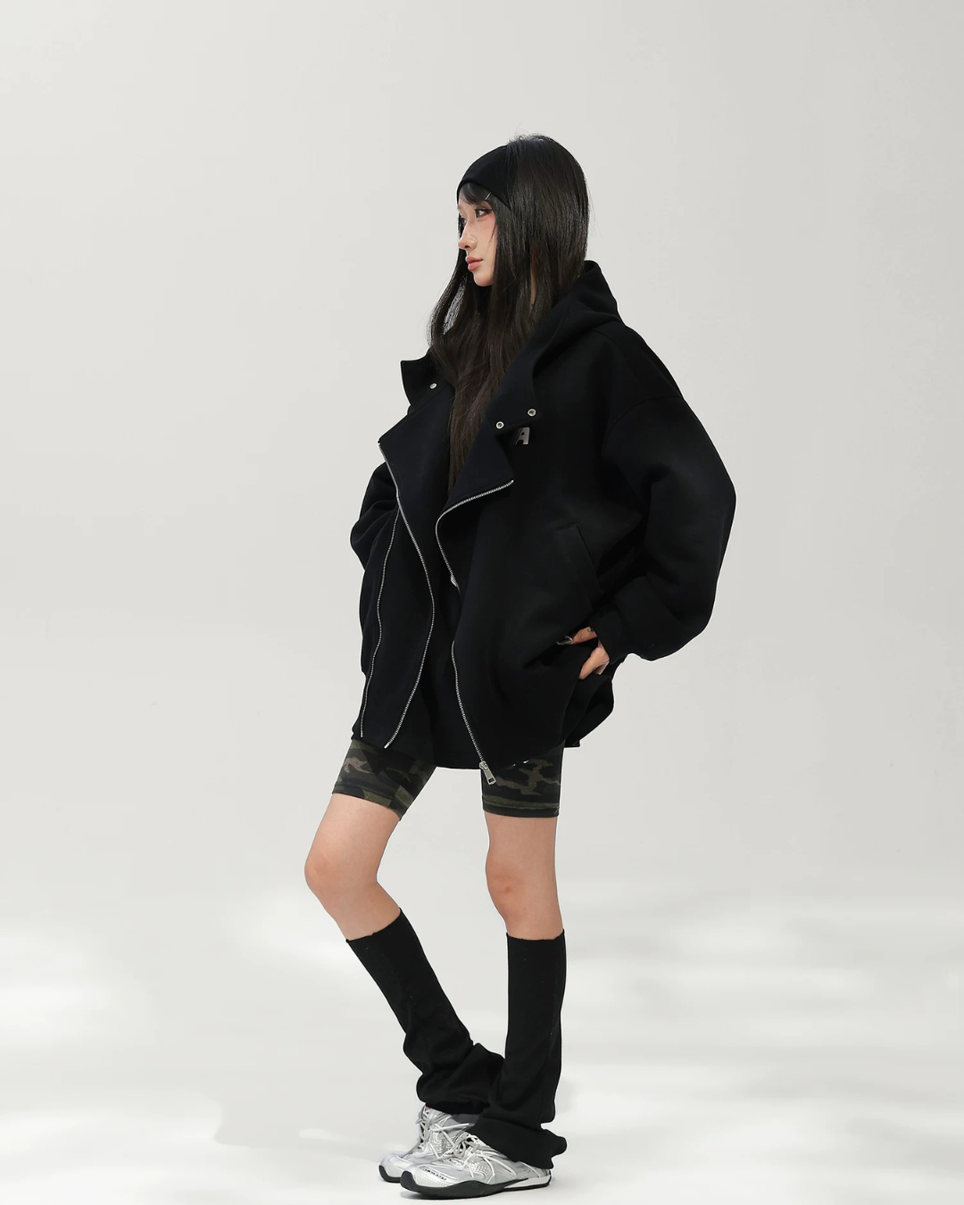 Oversized Sweat Zip Hoodie ACS0378