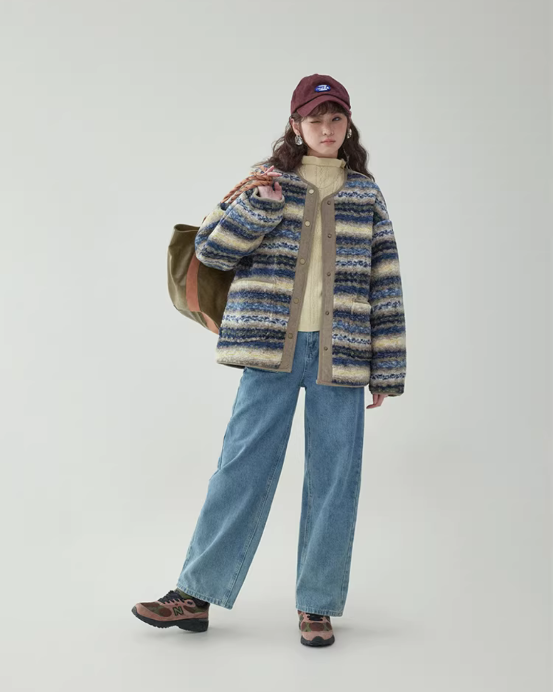 Ethnic Pattern Knit Jacket AMU0044