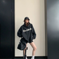 Oversized High-Neck Hoodie YLS1062