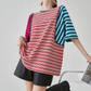 Patchwork-Style Oversized T-Shirt FER0246