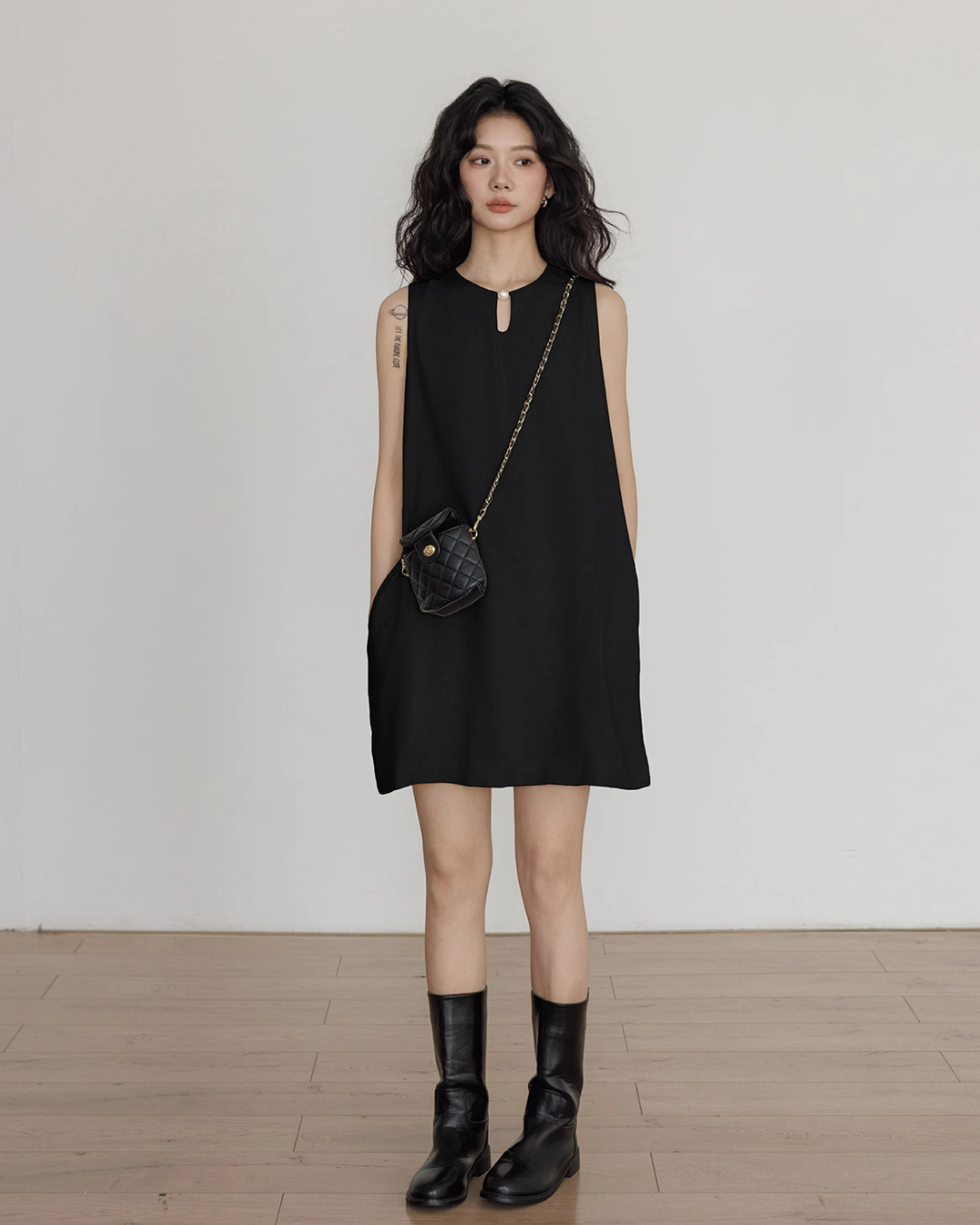 Linen Sleeveless Dress VAS0027