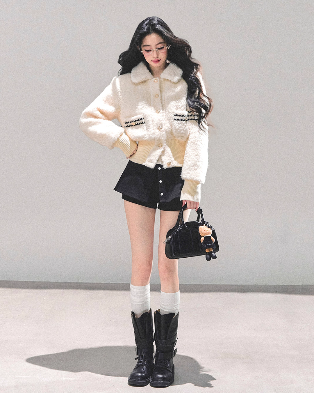 Fluffy Wool Padded Jacket LAS0049