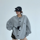 Round Neck Loose Cardigan YLS0891