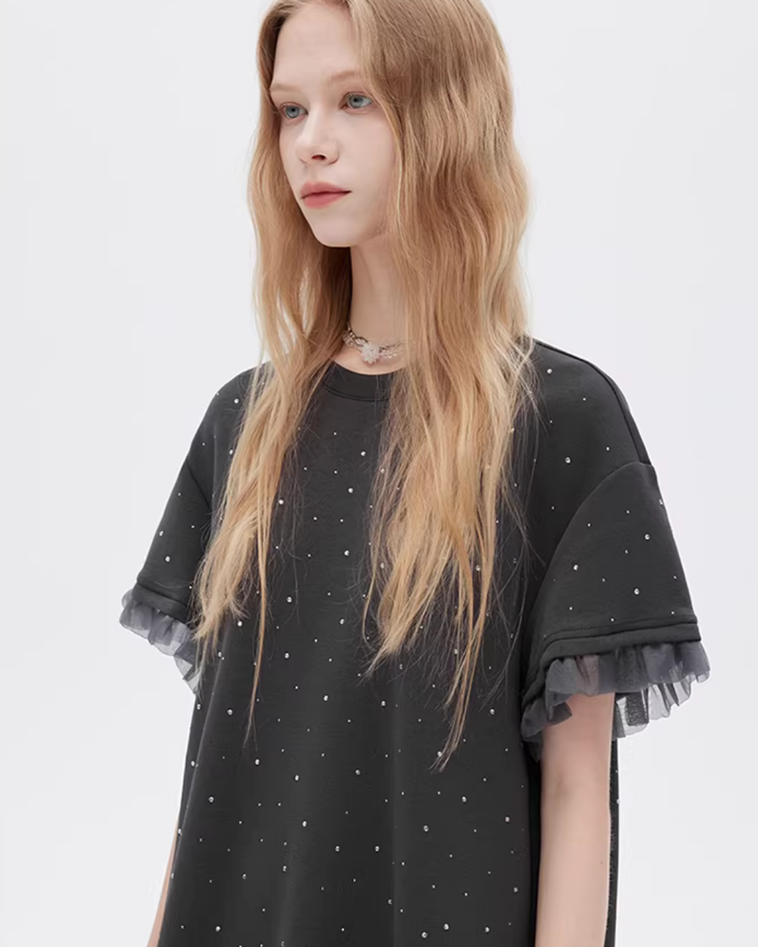 Sparkly T-Shirt Dress SHN0025