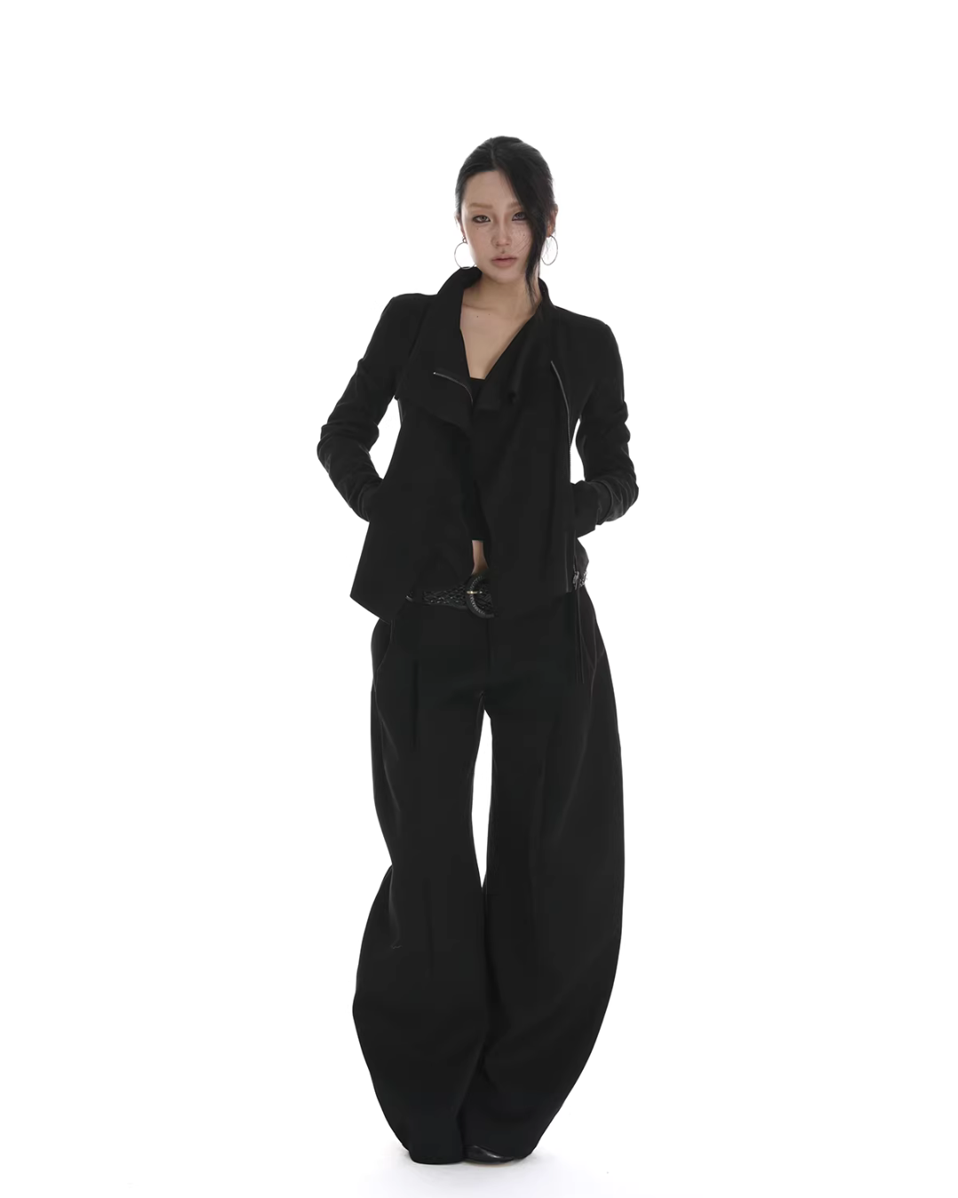 Suede Slim Short Jacket IMX0002