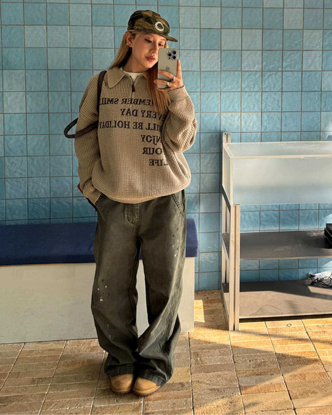 Vintage Ink Splash Cargo Pants CYE0075