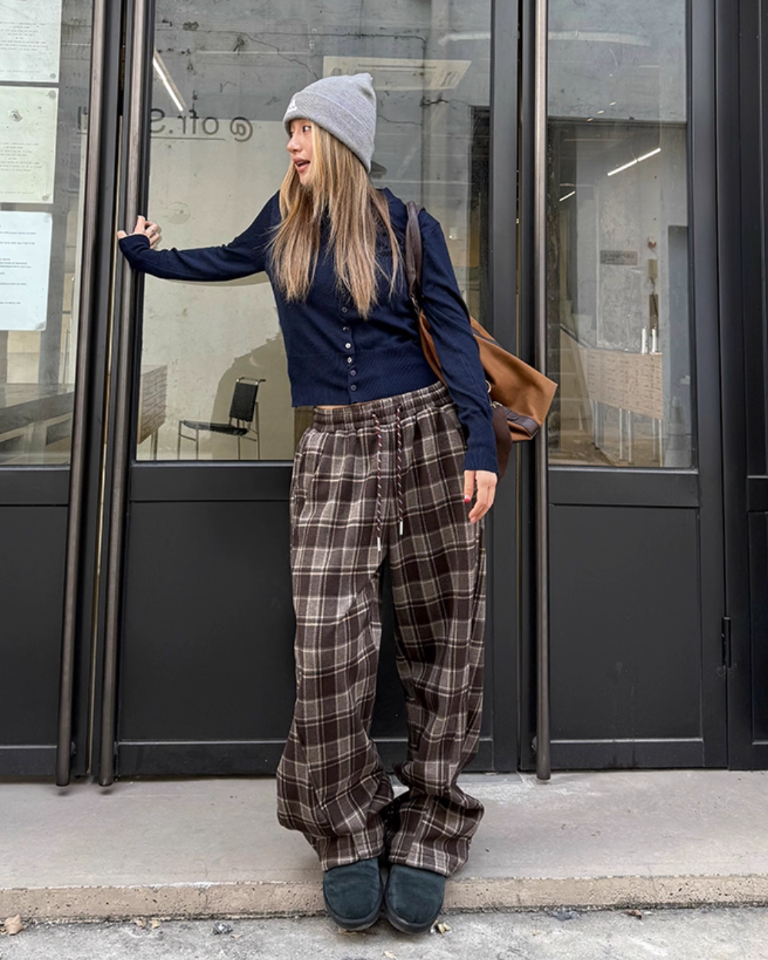 Paid Wide Pants CYE0079