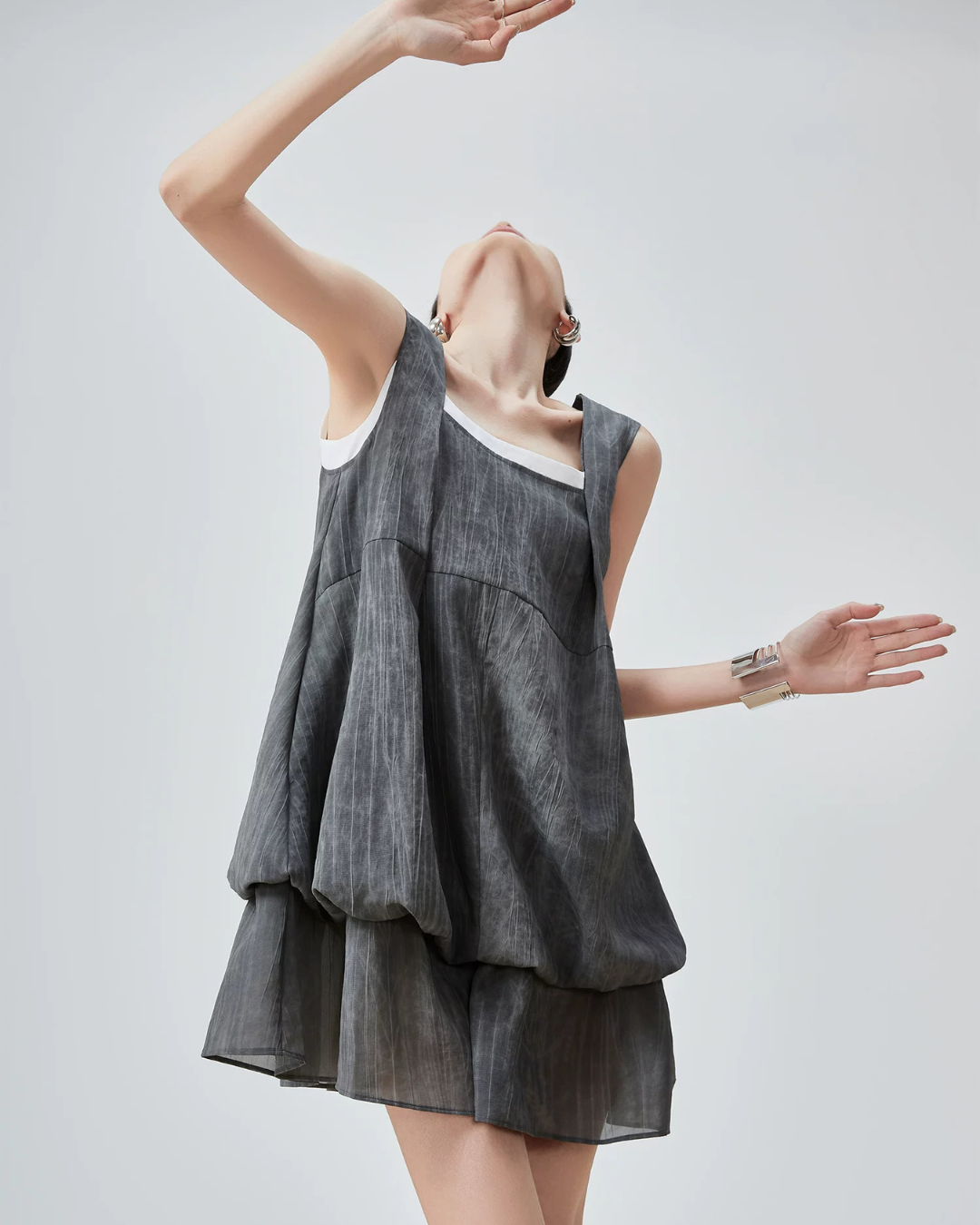 Square Balloon Mini Dress FER0252