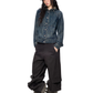 Washed Vintage Hoodie Denim Cardigan EZK0109