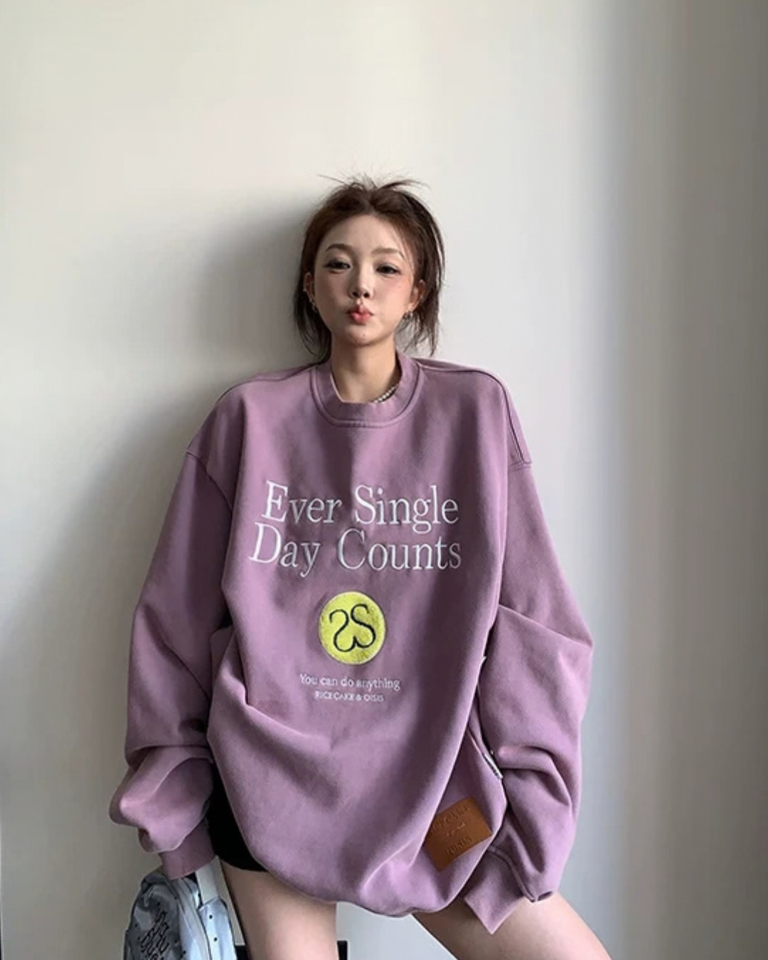Letter Embroidered Pullover YLS1055