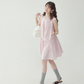 Pink Striped Sleeveless Dress AMU0020