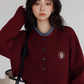 Round Neck Long Sleeve Knit Cardigan VAS0139