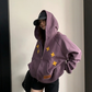 Patch Embroidered Distressed Hoodie  YLS1047