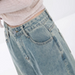 High Waisted Wide Leg Denim Pants ABW0017