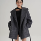 Open Collar Long Coat SRS0414