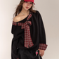 Paid Ribbon One-Shoulder Top ASG0056