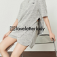 Gray Chiffon Short Sleeve Tops / Short Pants LLA0449