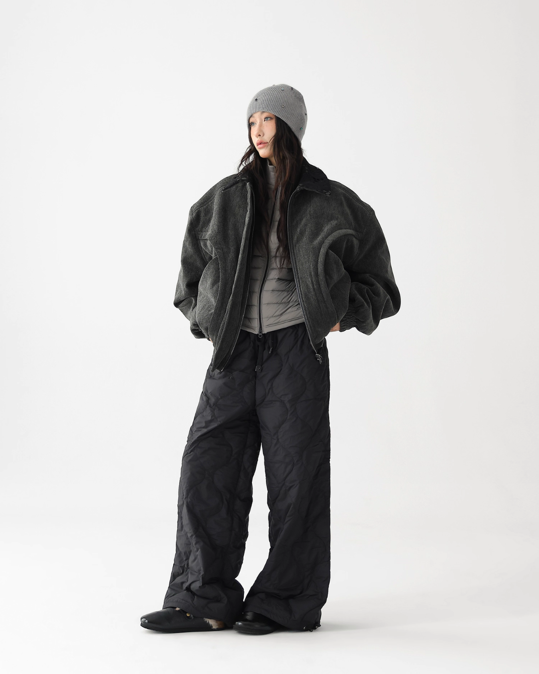 Quilted Loose Casual Pants ACS0341