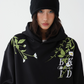 Flower Embroidery Loose Sweat Hoodie ACS0266