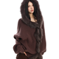 Fur Hood Zip Up Knit BGS0018