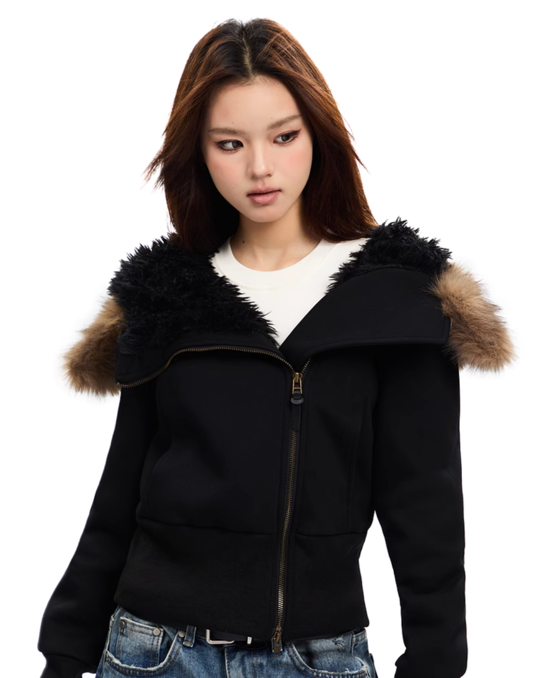 Fur Collar Cotton Jacket APA0036