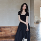 Square Neck Balloon Dress SMS0004