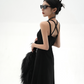 Street Slim Black Camisole Dress SRS0001