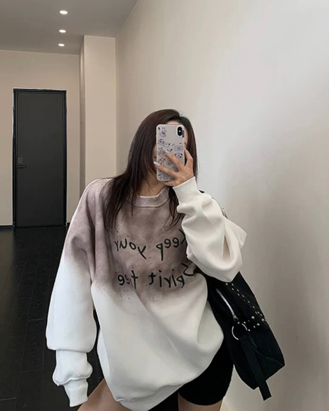 Letter Graphic Sweatshirt YLS1042