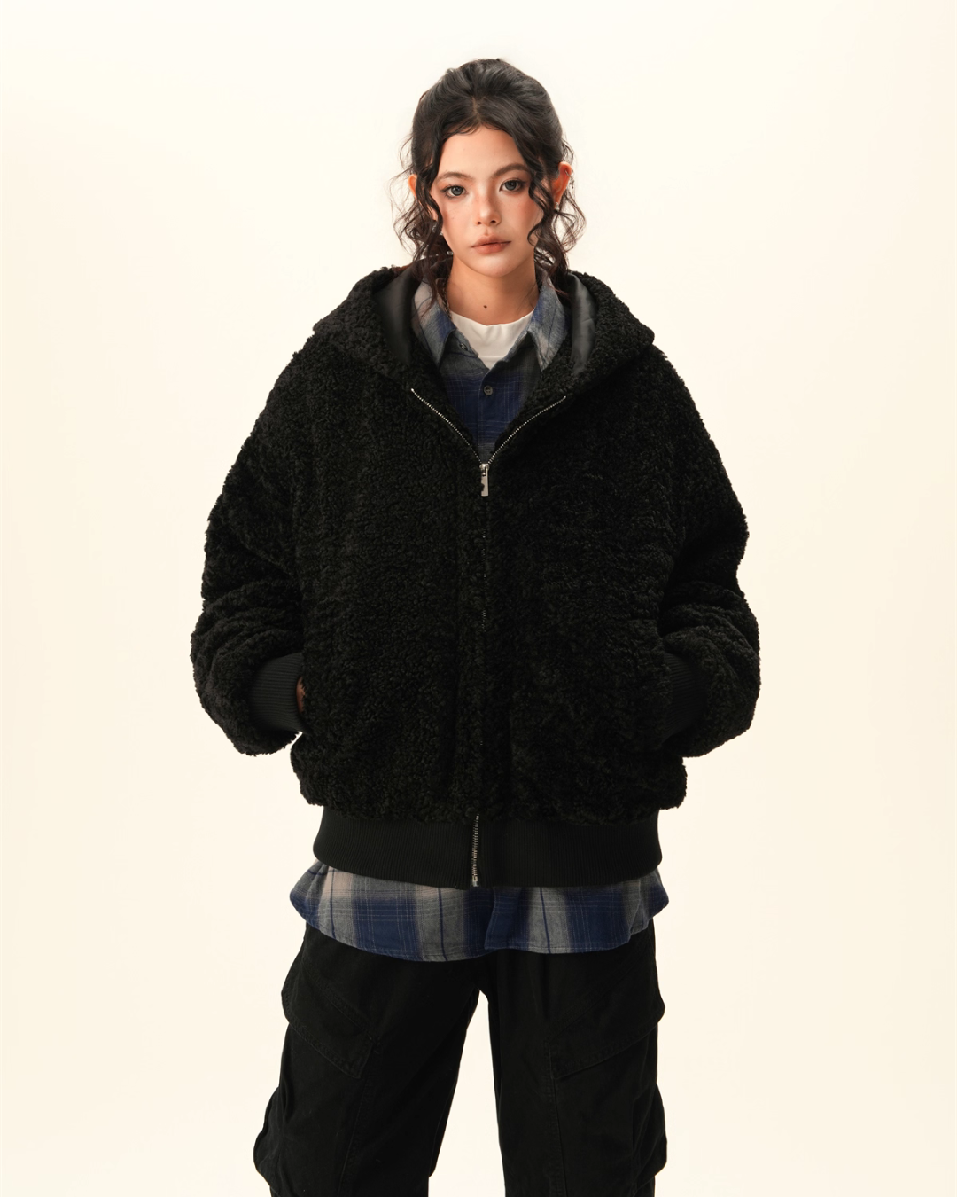 Fluffy Full Zip Hoodie BWA0010