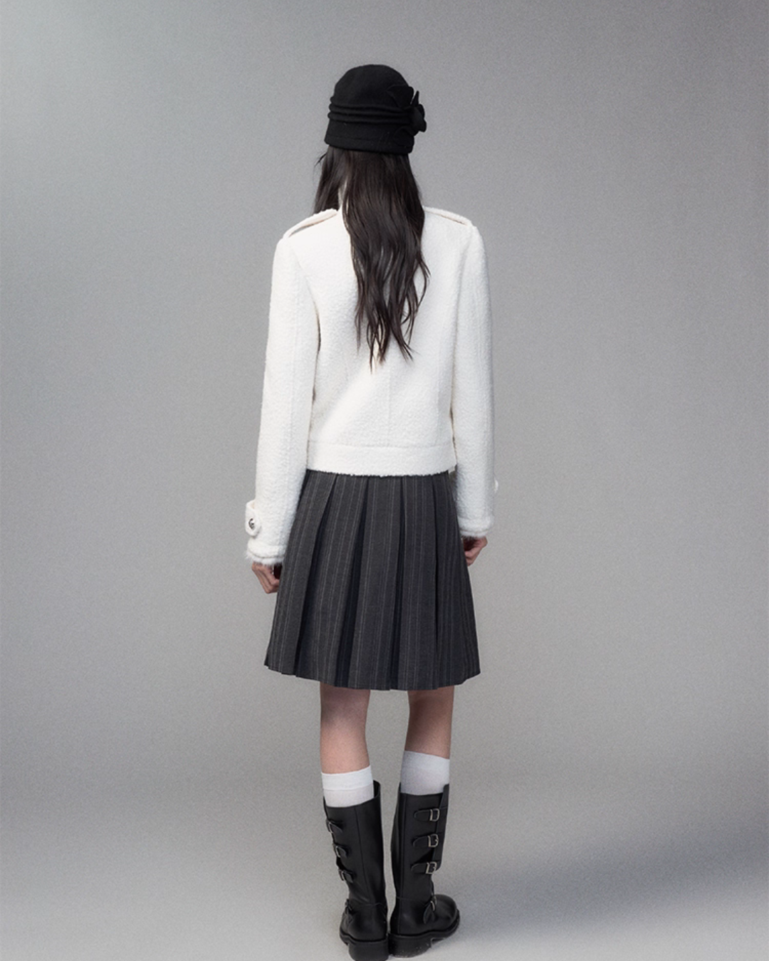 Stand Collar Wool Coat TRK0007