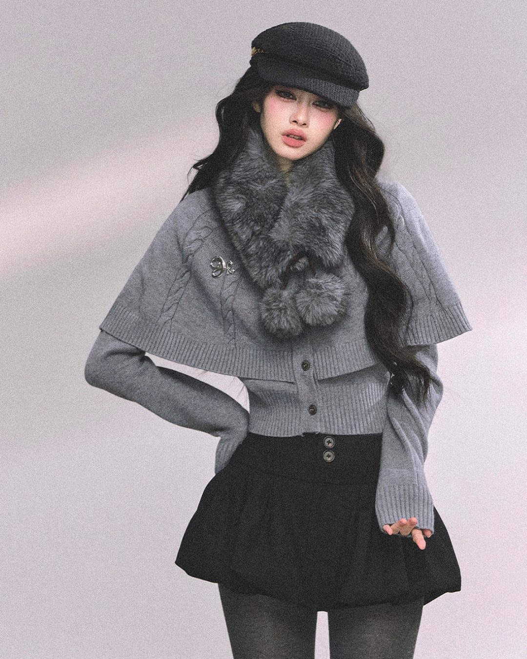 Cape Long Sleeve Knit LAS0047