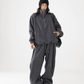 Half-Zip Stand Collar Fleece Top / Wide-Leg Sweatpants ACS0300