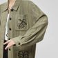 Retro Green Embroidered Shirt FER0045