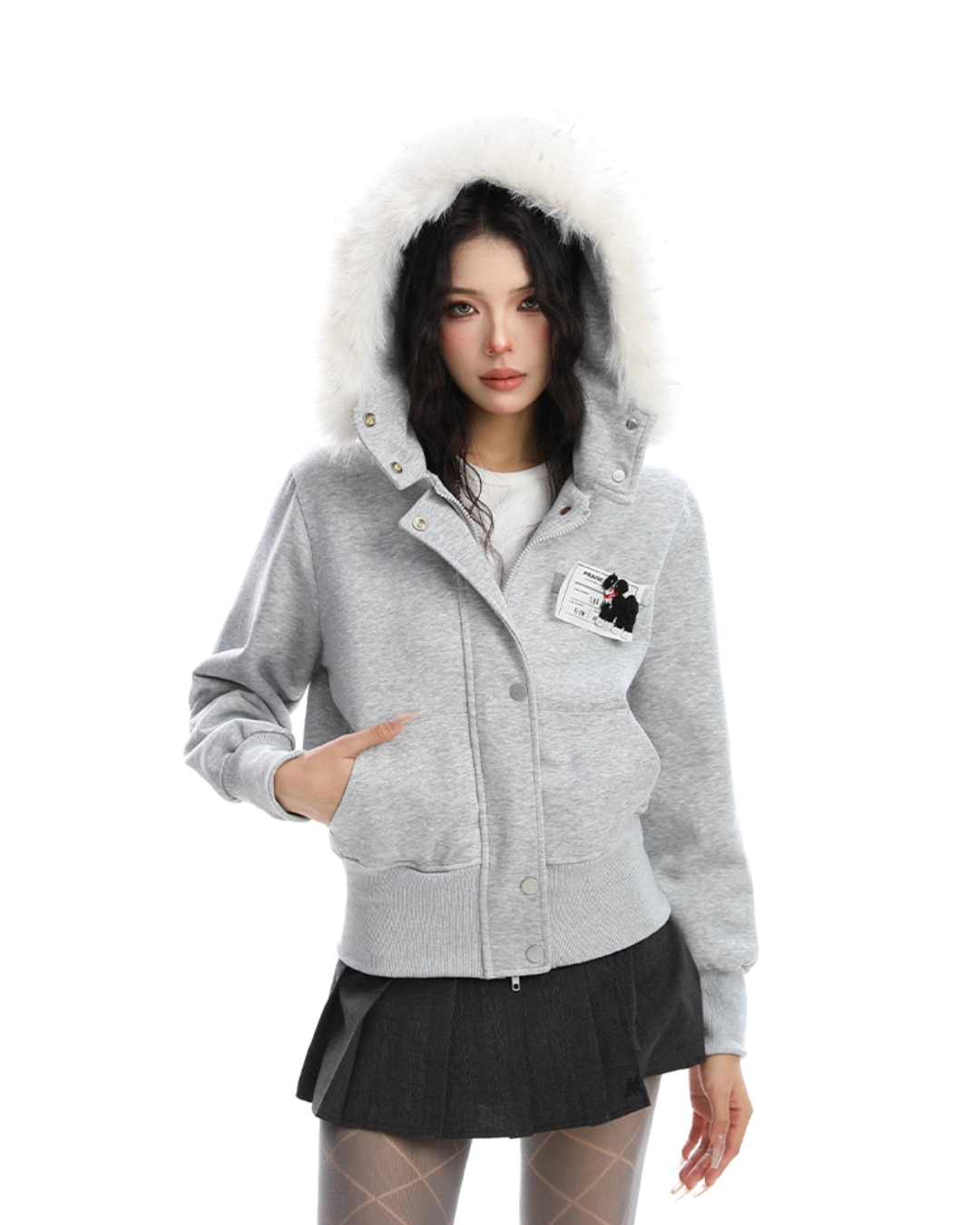 Fur Collar Puppy Short Jacket BGS0024