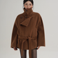 Stand Collar Wool Trench Coat SRS0376