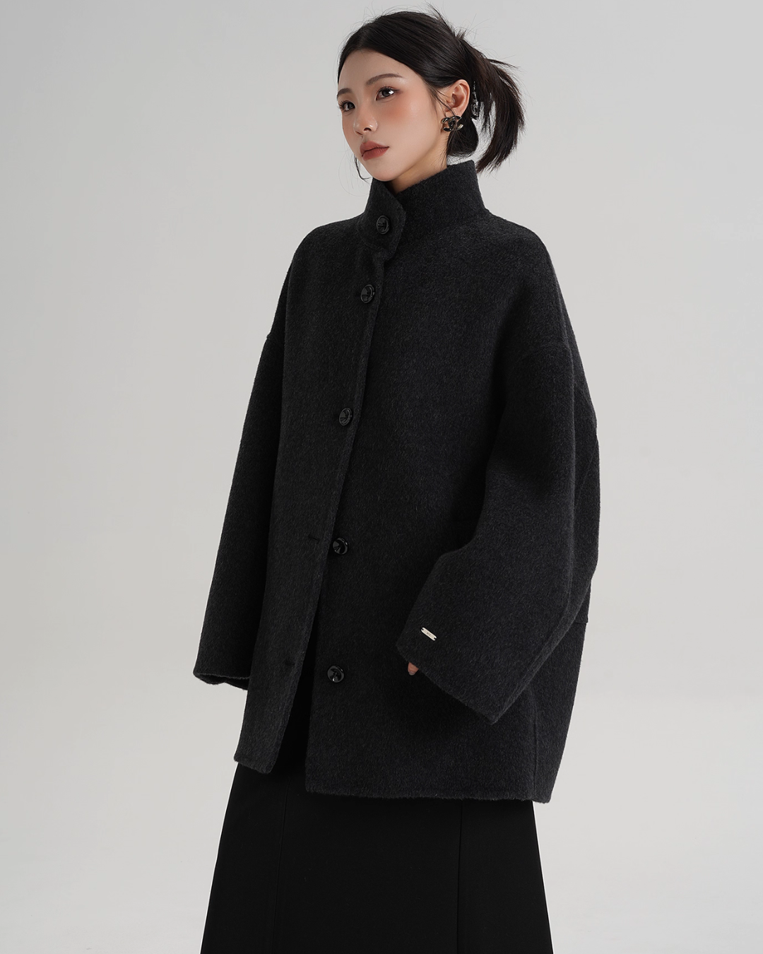 Stand Collar Short Coat SRS0396