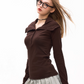 Half Button Long Sleeve Top MDB0003