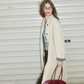 Paid Collar Long Coat RLZ0017