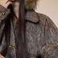 Vintage Mocha Brown Wool Jacket / Mini Skirt SUY0017