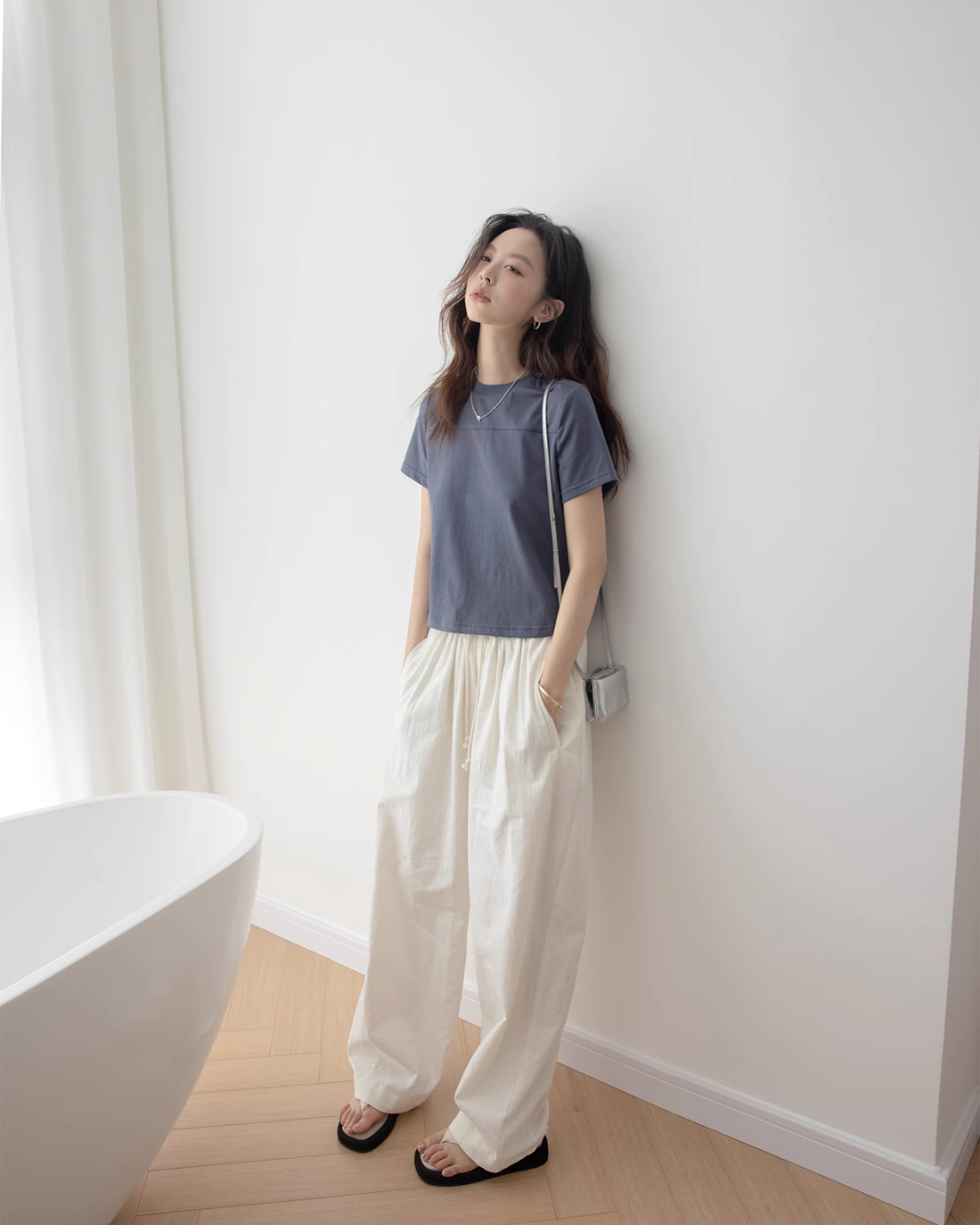 Cotton Linen Easy Pants VNS0017