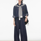 Denim Shirt / Wide Denim Pants / Shoulder-Carry Top WEO0072